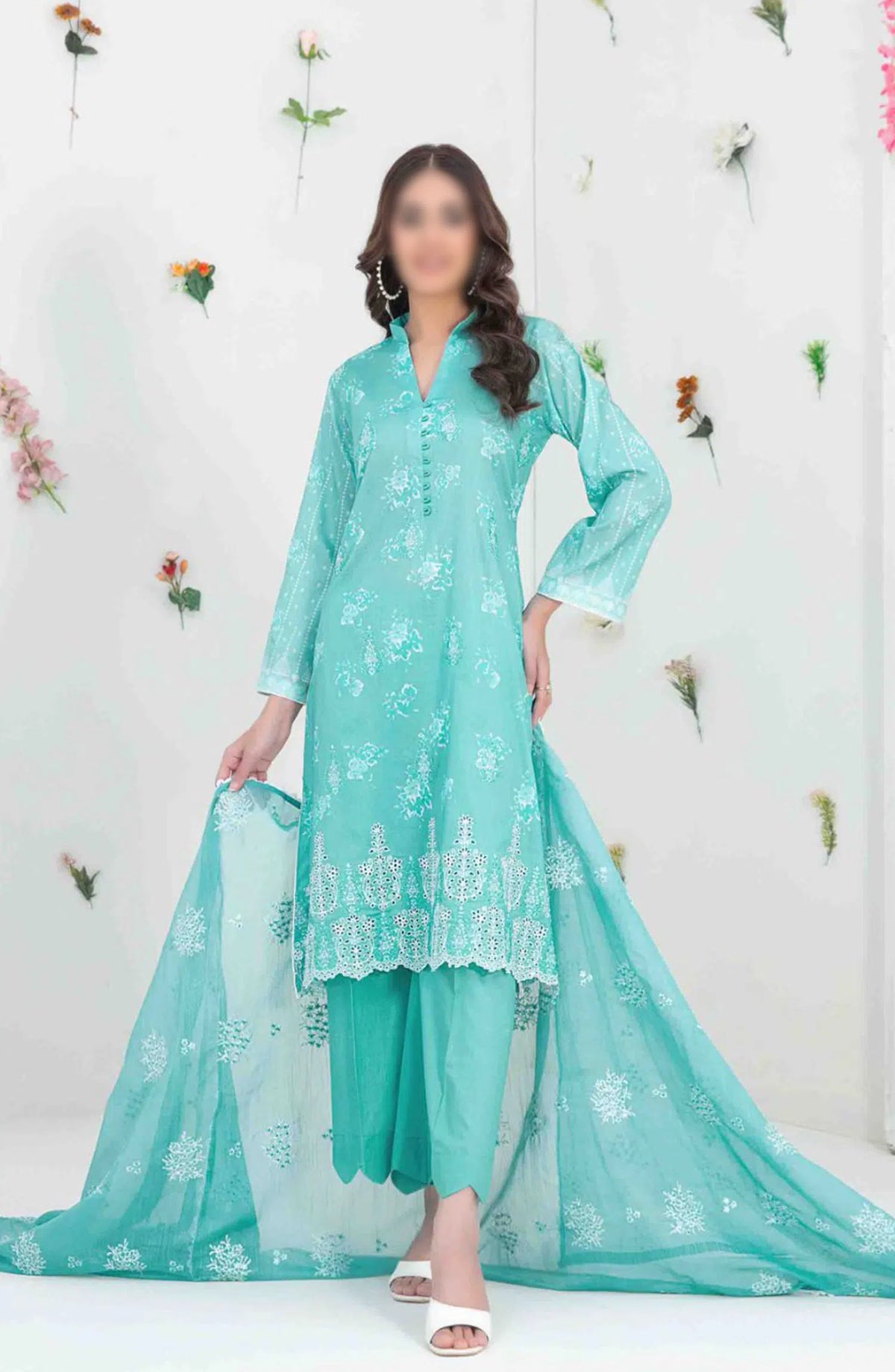 Talayeh - Embroidered Digital Lawn Collection 2024 - D 2553