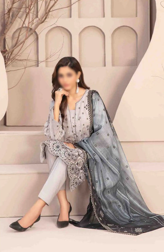 Mismah Vol I - Stitched Embroidered Broshia Lawn Collection - D 2741