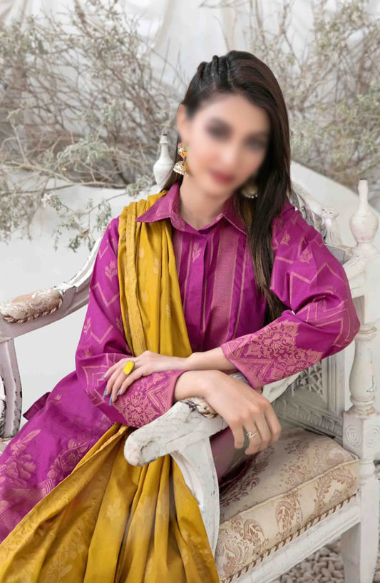 Ifsha - Lawn Broshia Banarsi 3pcs Collection By Tawakkal Fabrics - D 2791