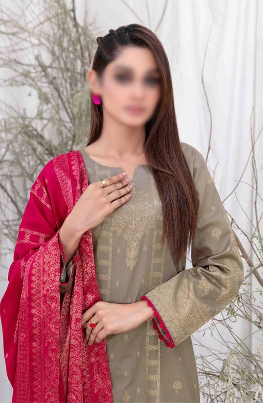 Ifsha - Lawn Broshia Banarsi 3pcs Collection By Tawakkal Fabrics - D 2794