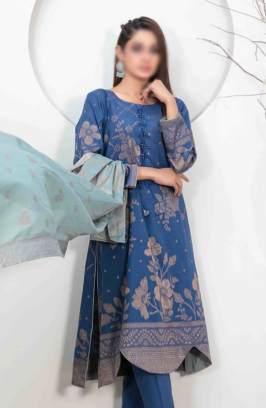 Ifsha - Lawn Broshia Banarsi 3pcs Collection By Tawakkal Fabrics - D 2796