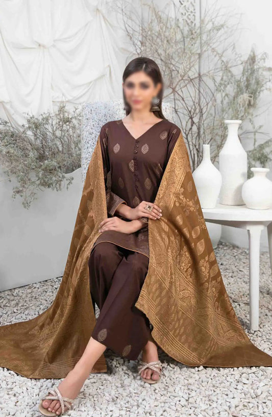 Ifsha - Lawn Broshia Banarsi 3pcs Collection By Tawakkal Fabrics - D 2799
