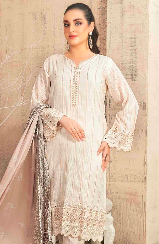 Despina by Tawakkal Fabrics Embroidered Lawn Stitched 3 Piece Suit - D-2836 - TF25D - Grey - Summer Collection
