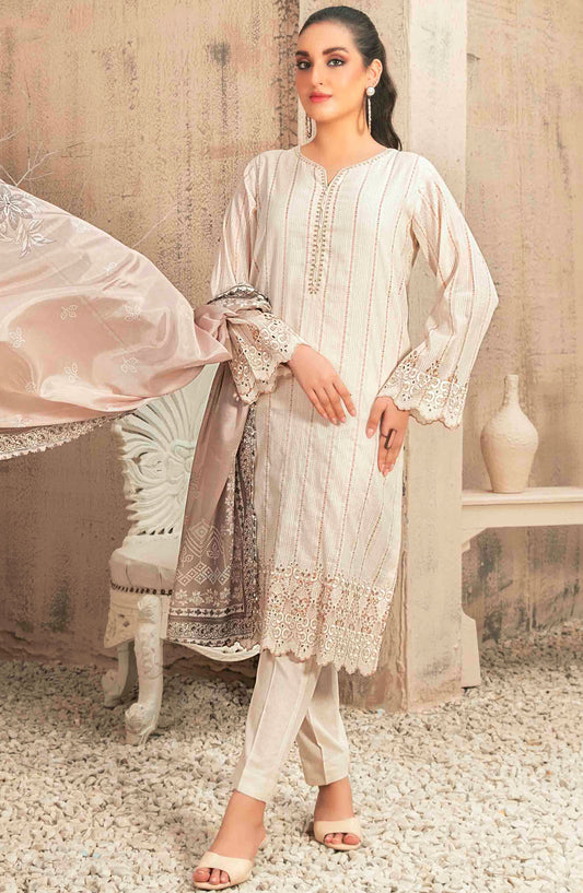 Despina by Tawakkal Fabrics Embroidered Lawn Stitched 3 Piece Suit - D-2836 - TF25D - Grey - Summer Collection