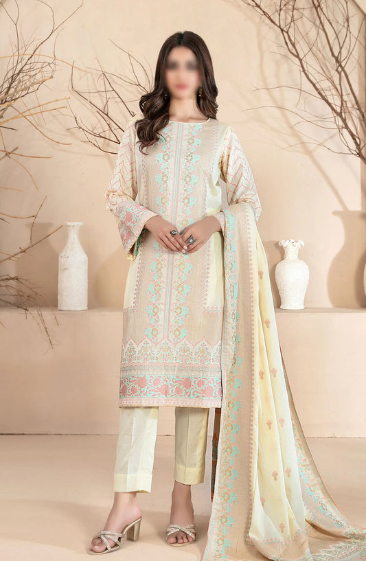 Vineeha - Lawn Double Color Banarsi 3pcs Collection 2024 - D 2943
