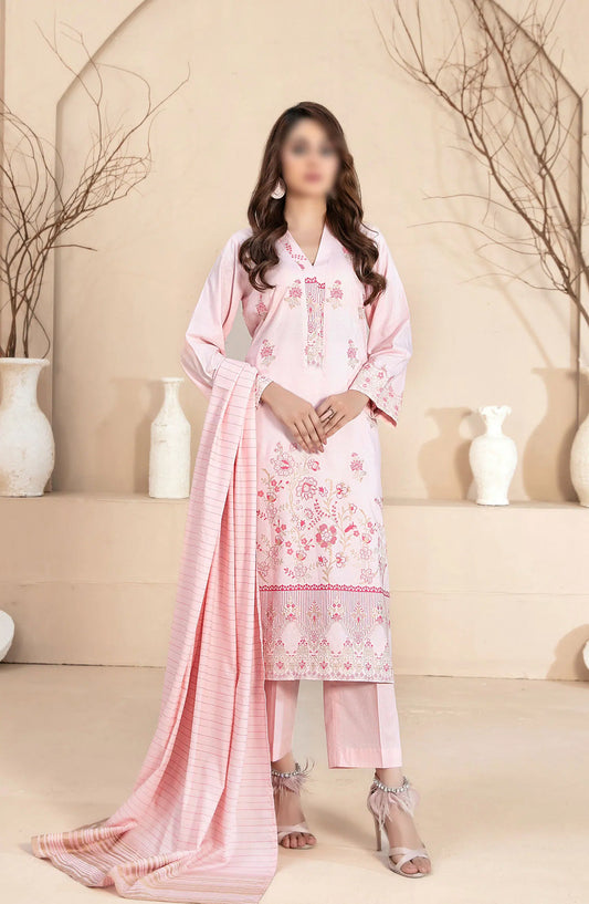 Vineeha - Lawn Double Color Banarsi 3pcs Collection 2024 - D 2945