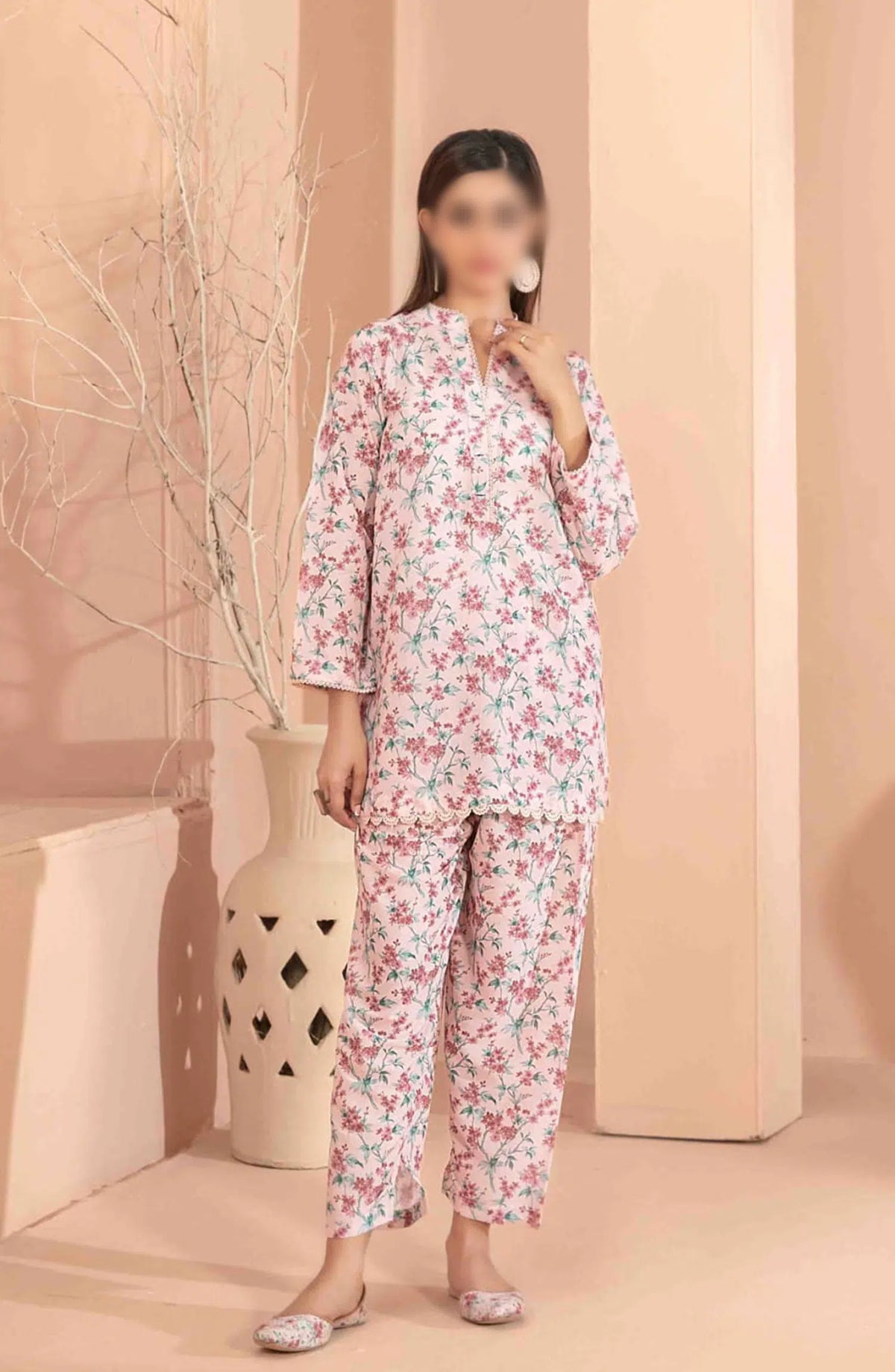 Anha - Stitched Digital Printed Swiss Collection - D 3223
