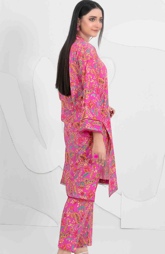 Aliyna by Tawakkal Fabrics Printed Cotton Stitched 2 Piece Suit - D-3341 - TF25ASL - Pink - Summer Collection