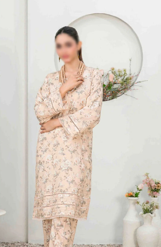 NADA Stitched Digital Printed Lawn 2-piece Collection 2024 - D-3373