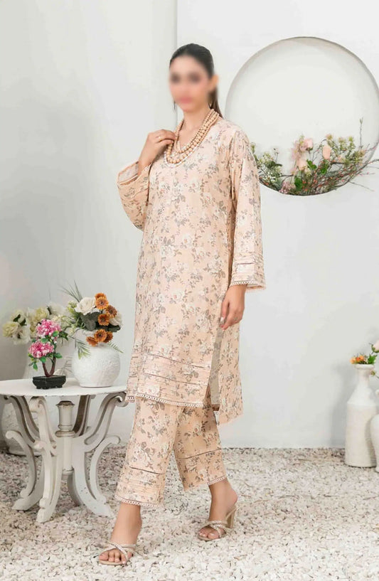 NADA Stitched Digital Printed Lawn 2-piece Collection 2024 - D-3373