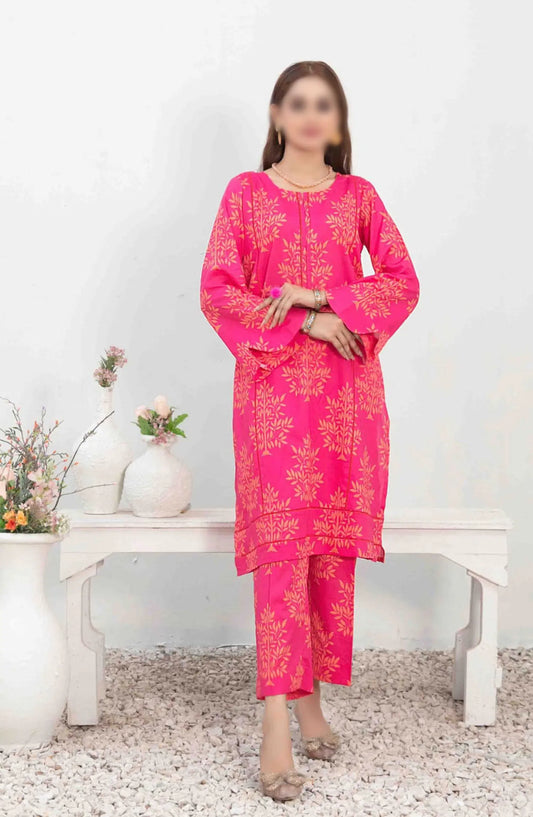 NADA Stitched Digital Printed Lawn 2-piece Collection 2024 - D-3381
