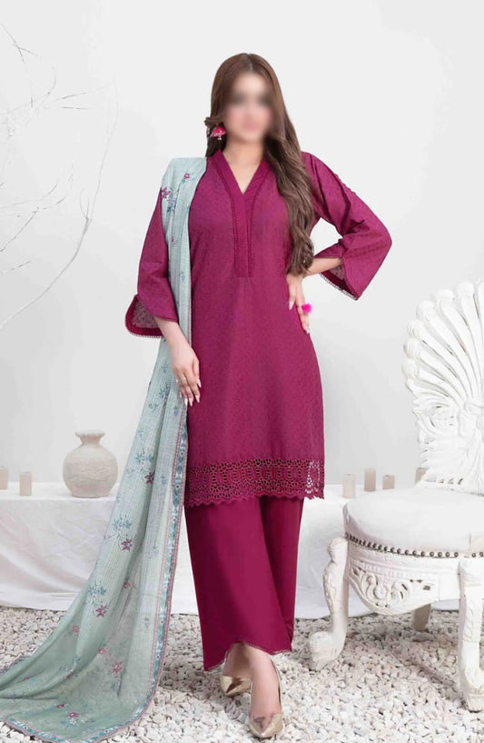 Leeba - Schiffli Embroidered Lawn Collection Vol II 2024 - D 3542