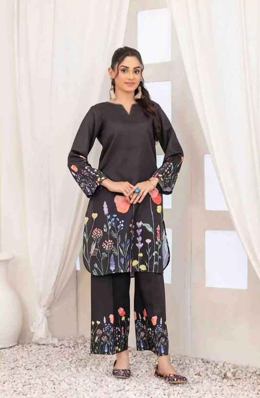Muberra - Stitched Digital Printed Pashmina Twill with Khussa Collection 2024 - TF-D-3824