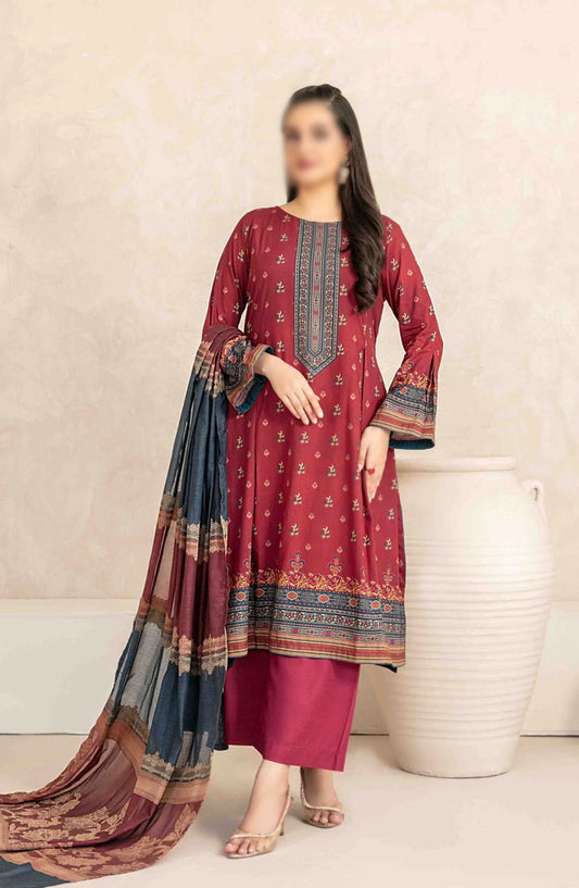 Zumena - Digital Staple with Banarsi Dupatta Collection - D 3892