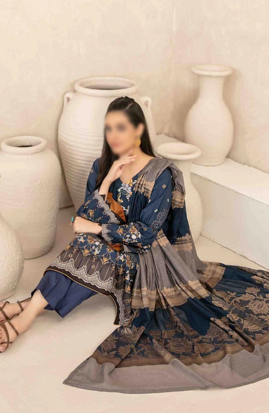 Zumena - Digital Staple with Banarsi Dupatta Collection - D 3894