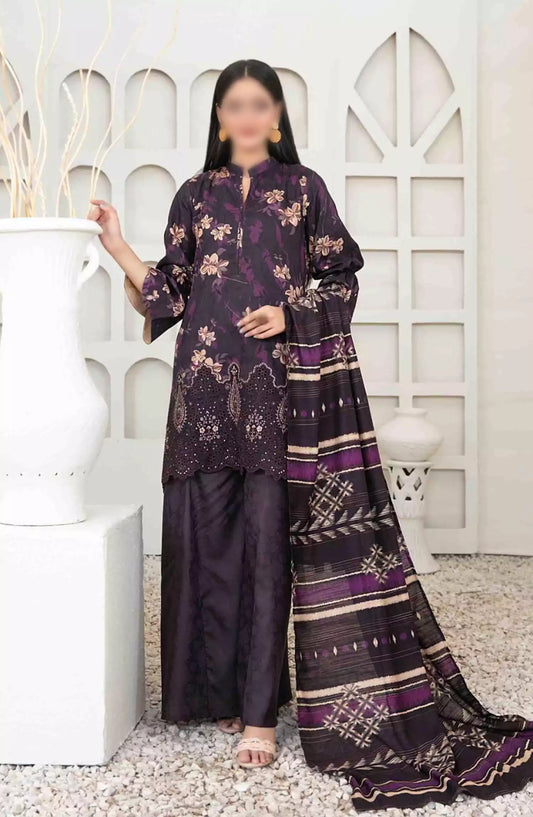 Harika - Embroidered Digital Viscose Jacquard Collection - D 4047