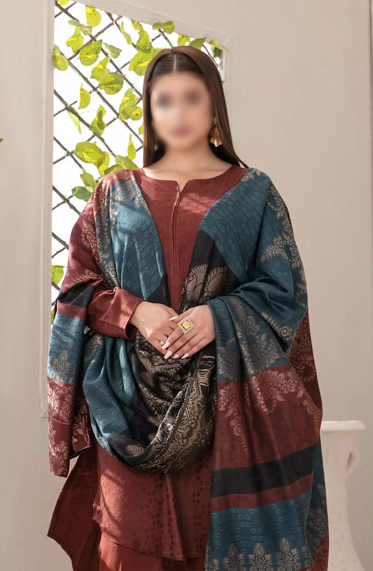 Simya - Jacquard Leather Peach Collection 2024 - D-4060