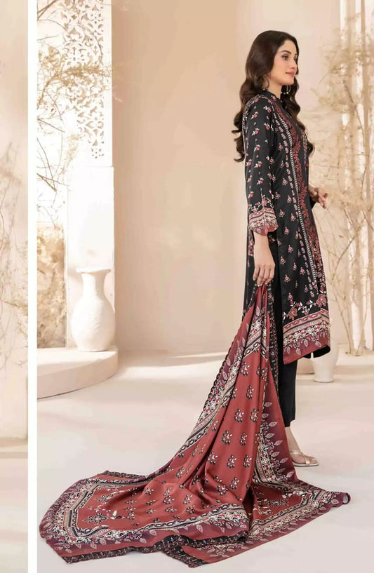 Masarra - Embroidered Digital Printed Staple-D-5031
