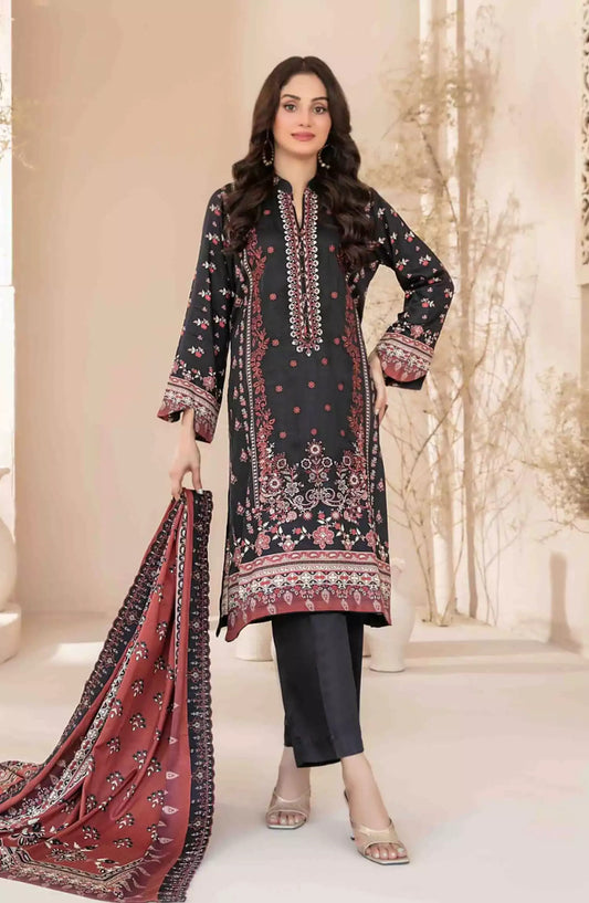 Masarra - Embroidered Digital Printed Staple-D-5031