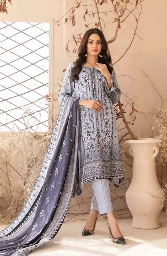 Masarra - Embroidered Digital Printed Staple-D-5035