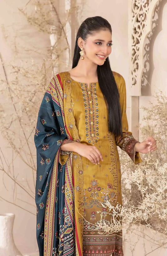 Masarra - Embroidered Digital Printed Staple-D-5036