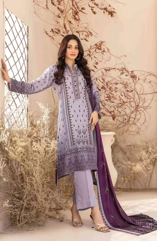 Masarra - Embroidered Digital Printed Staple-D-5039
