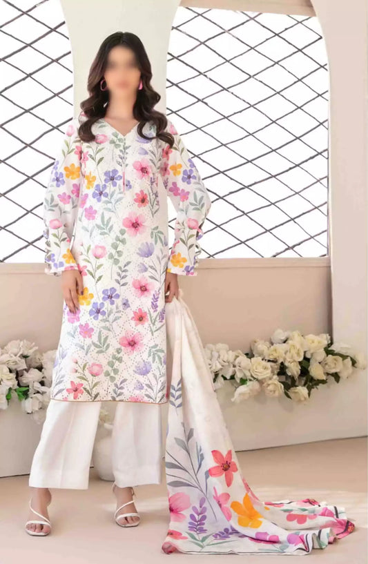 Abir - Embroidered Viscose Schiffli Collection - D-5356