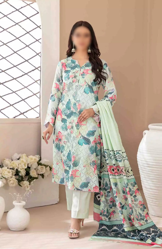 Abir - Embroidered Viscose Schiffli Collection - D-5360