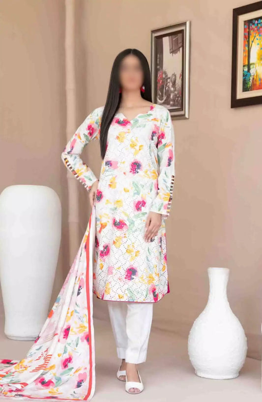 Abir - Embroidered Viscose Schiffli Collection - D-5361