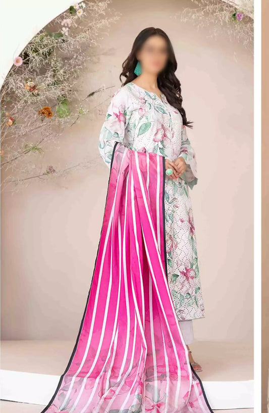 Abir - Embroidered Viscose Schiffli Collection - D-5362