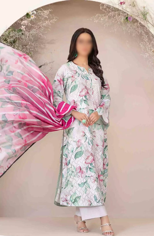 Abir - Embroidered Viscose Schiffli Collection - D-5362