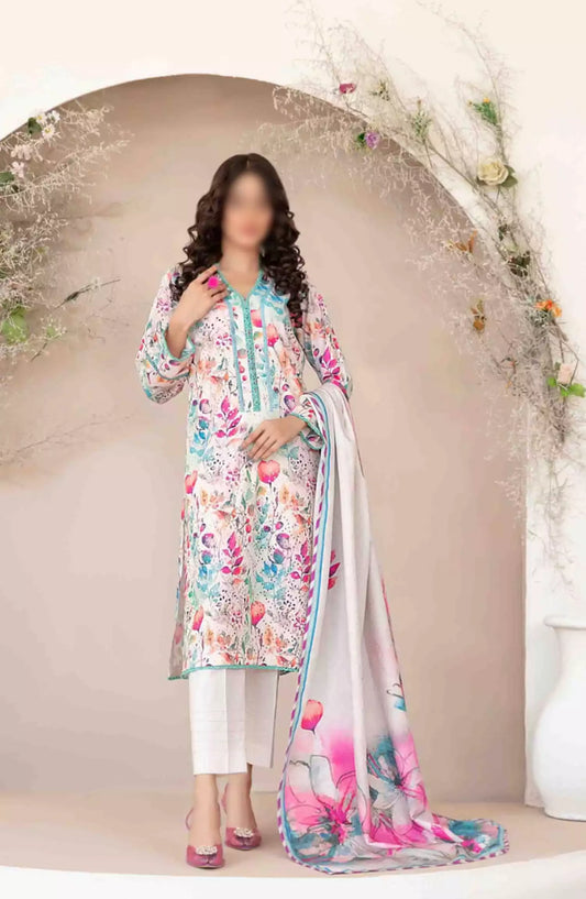 Abir - Embroidered Viscose Schiffli Collection - D-5363