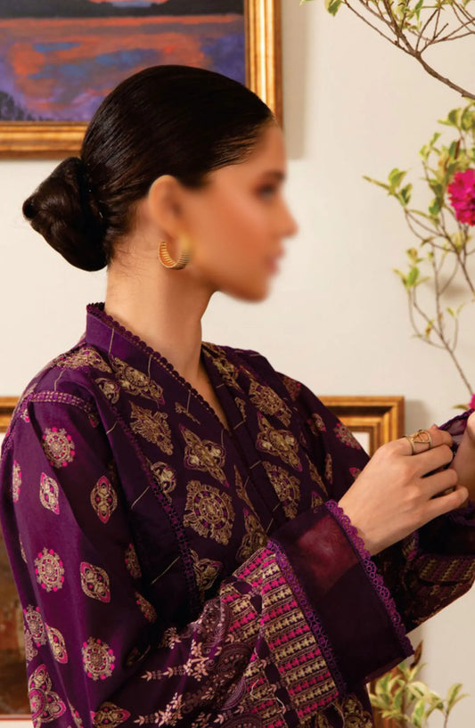SAHL Embroidered Luxury Lawn Collection - D-7432