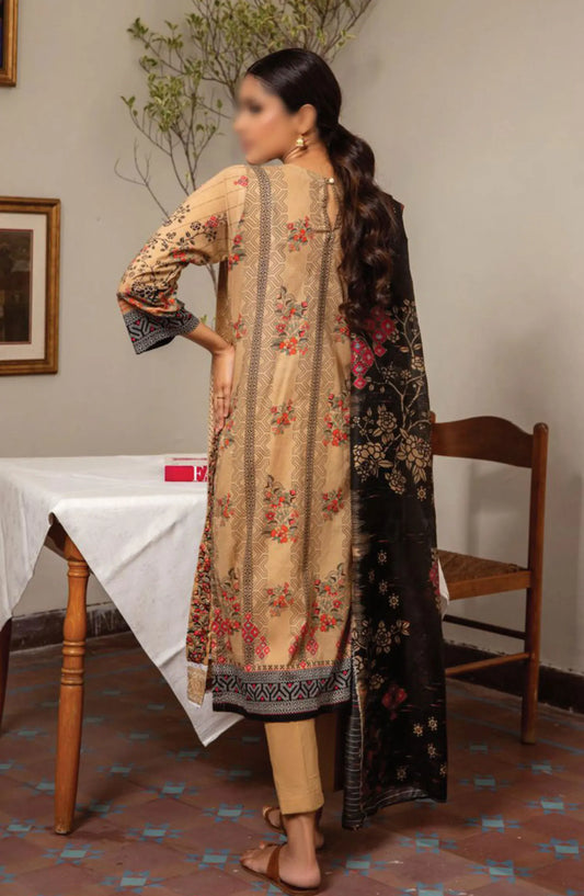 SAHL Embroidered Luxury Lawn Collection - D-7436