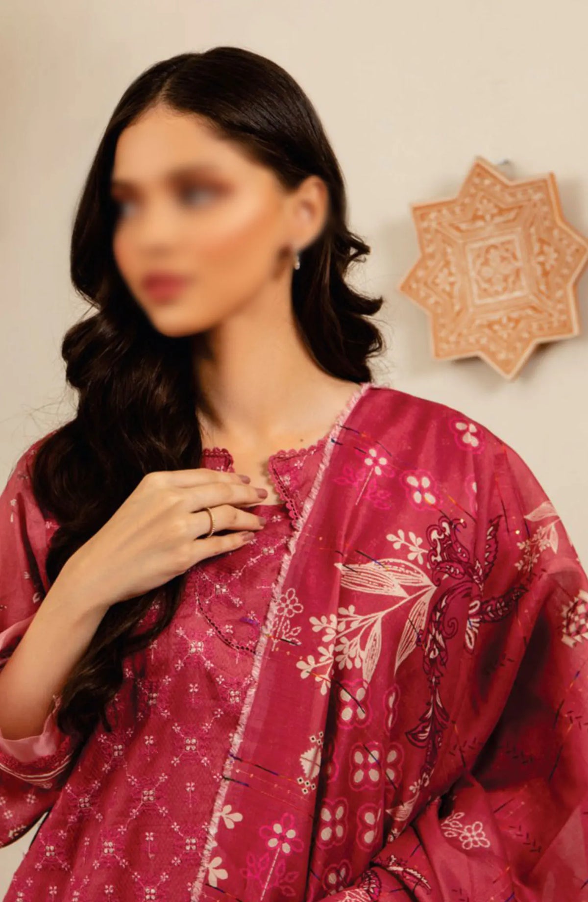SAHL Embroidered Luxury Lawn Collection - D-7437