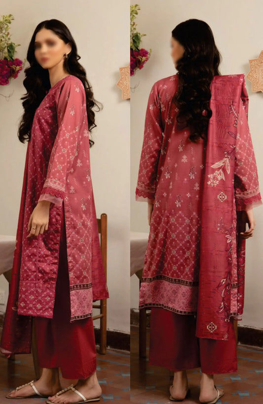 SAHL Embroidered Luxury Lawn Collection - D-7437