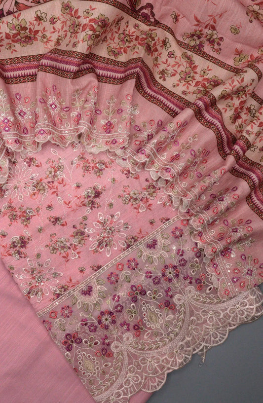 Bin Saeed Digital Print and Emb Khaddar Collection - D-81