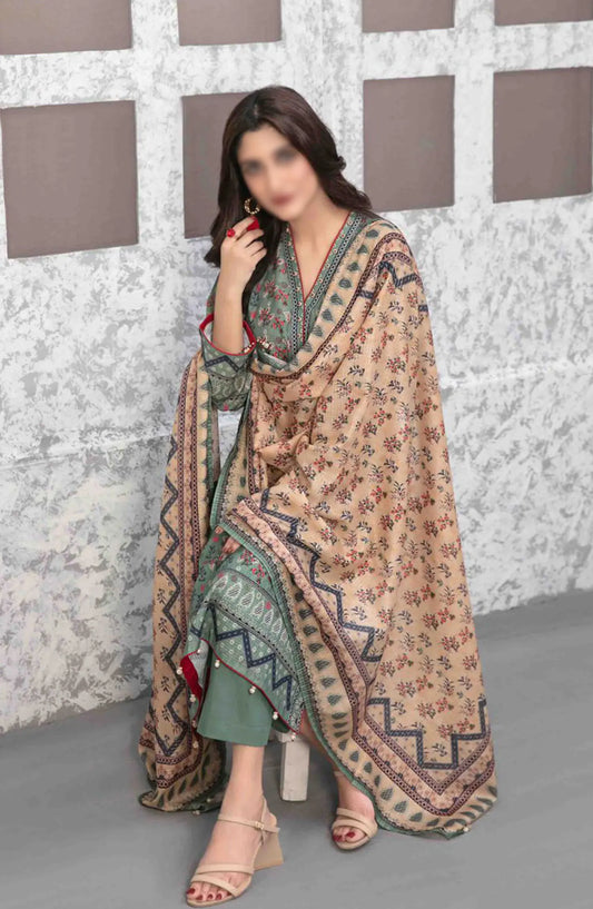 Salerno - Stitched Digital Slub Lawn Collection 2024 - D 9220