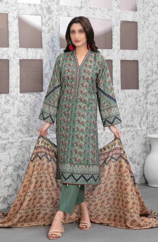 Salerno - Stitched Digital Slub Lawn Collection 2024 - D 9220