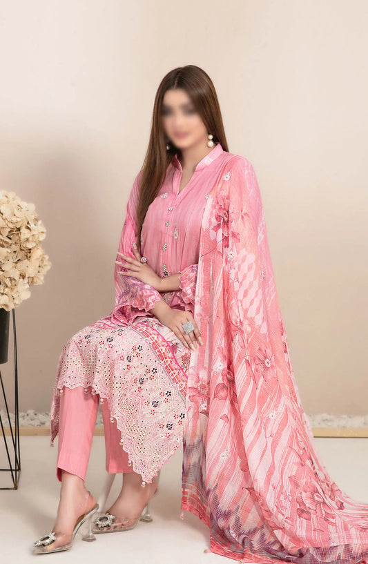 Roha -Embroidered Digital Lawn Collection By Tawakkal Fabrics - D 9321