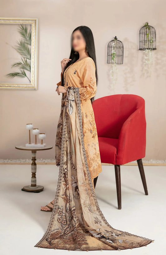 Roha -Embroidered Digital Lawn Collection By Tawakkal Fabrics - D 9323