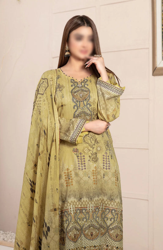 Roha -Embroidered Digital Lawn Collection By Tawakkal Fabrics - D 9325