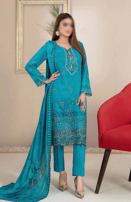 Roha -Embroidered Digital Lawn Collection By Tawakkal Fabrics - D 9330
