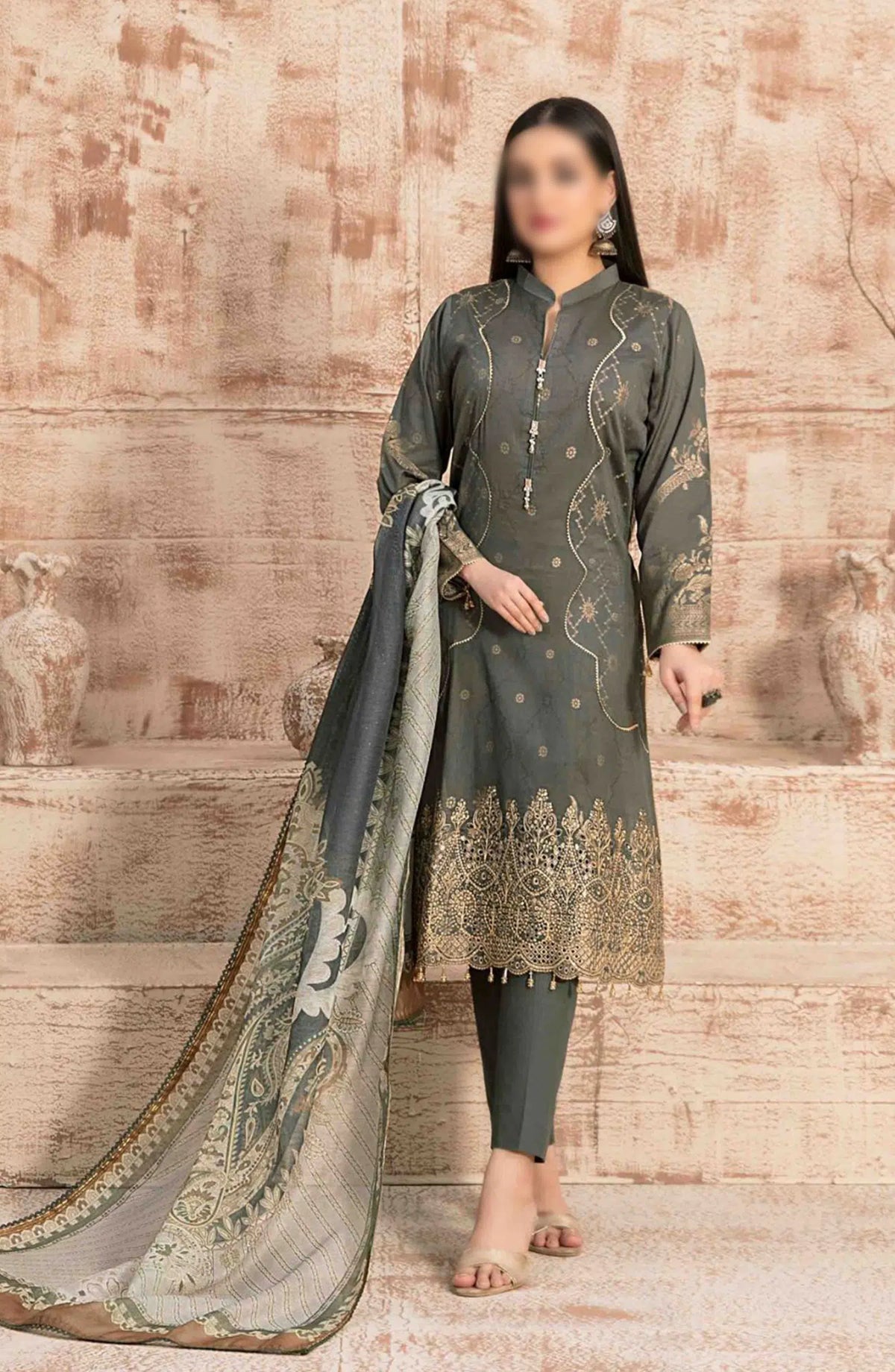 Eshma - Embroidered Broshia Lawn Collection 2024 - D 9386