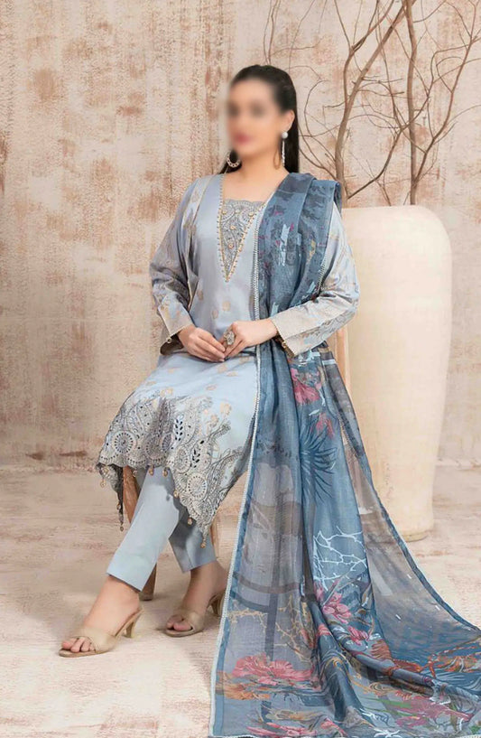 Eshma - Embroidered Broshia Lawn Collection 2024 - D 9388