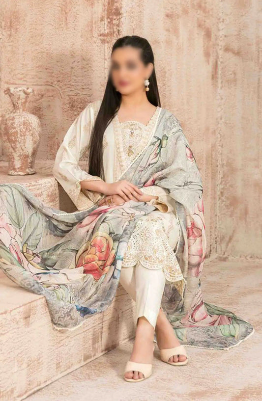 Eshma - Embroidered Broshia Lawn Collection 2024 - D 9389