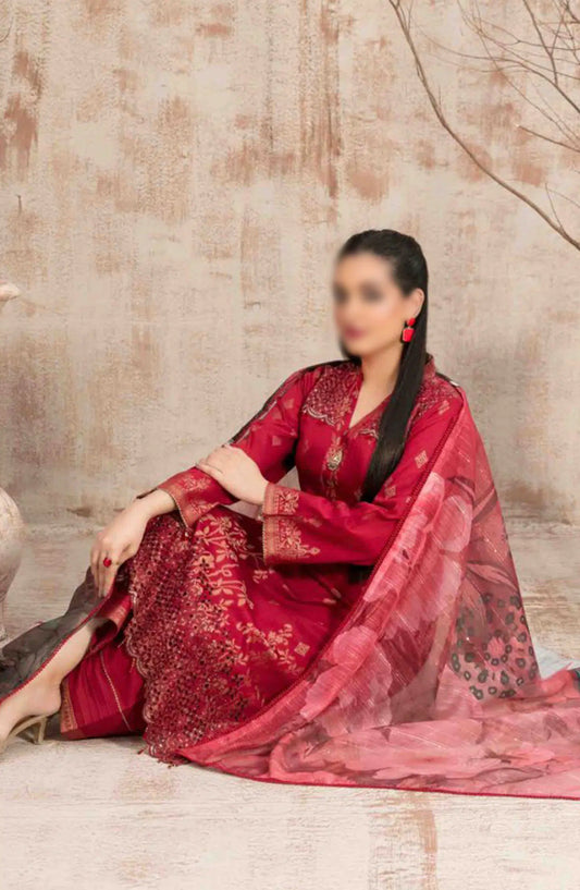 Eshma - Embroidered Broshia Lawn Collection 2024 - D 9390