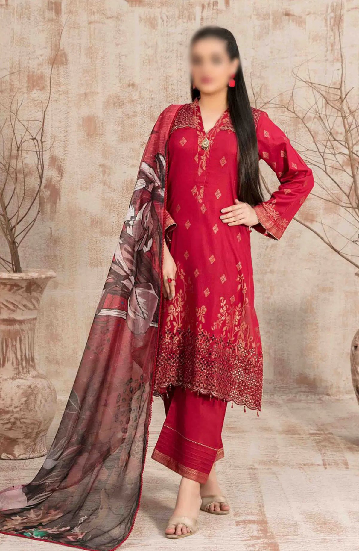 Eshma - Embroidered Broshia Lawn Collection 2024 - D 9390