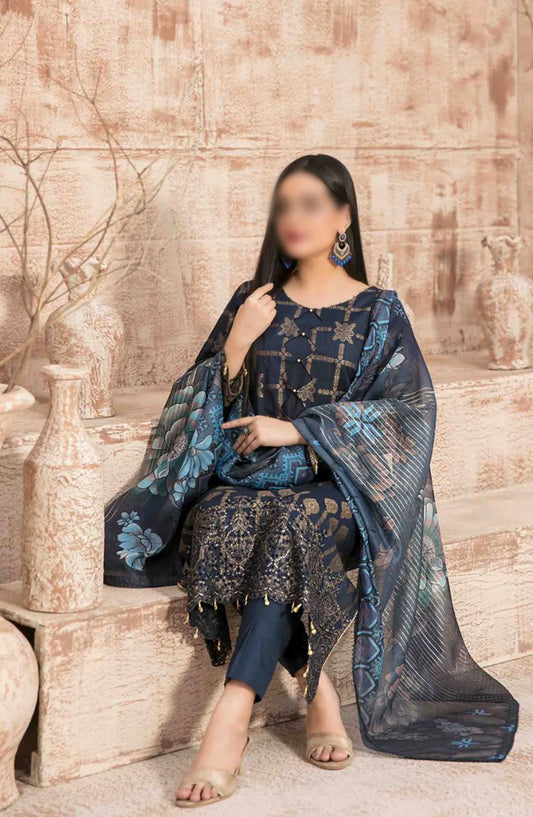 Eshma - Embroidered Broshia Lawn Collection 2024 - D 9391