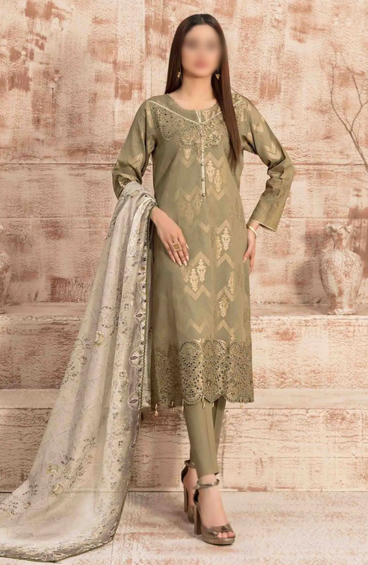 Eshma - Embroidered Broshia Lawn Collection 2024 - D 9393